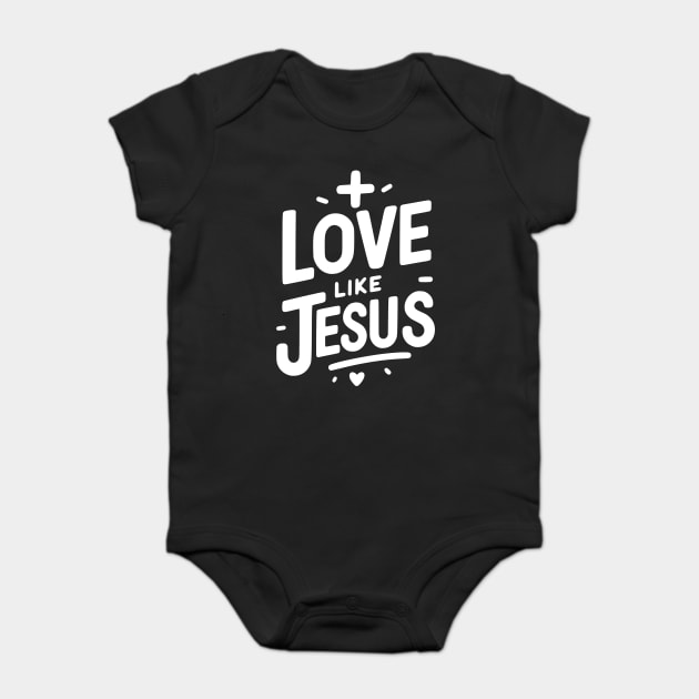 Love is Jesus Baby Bodysuit by Frank Ring